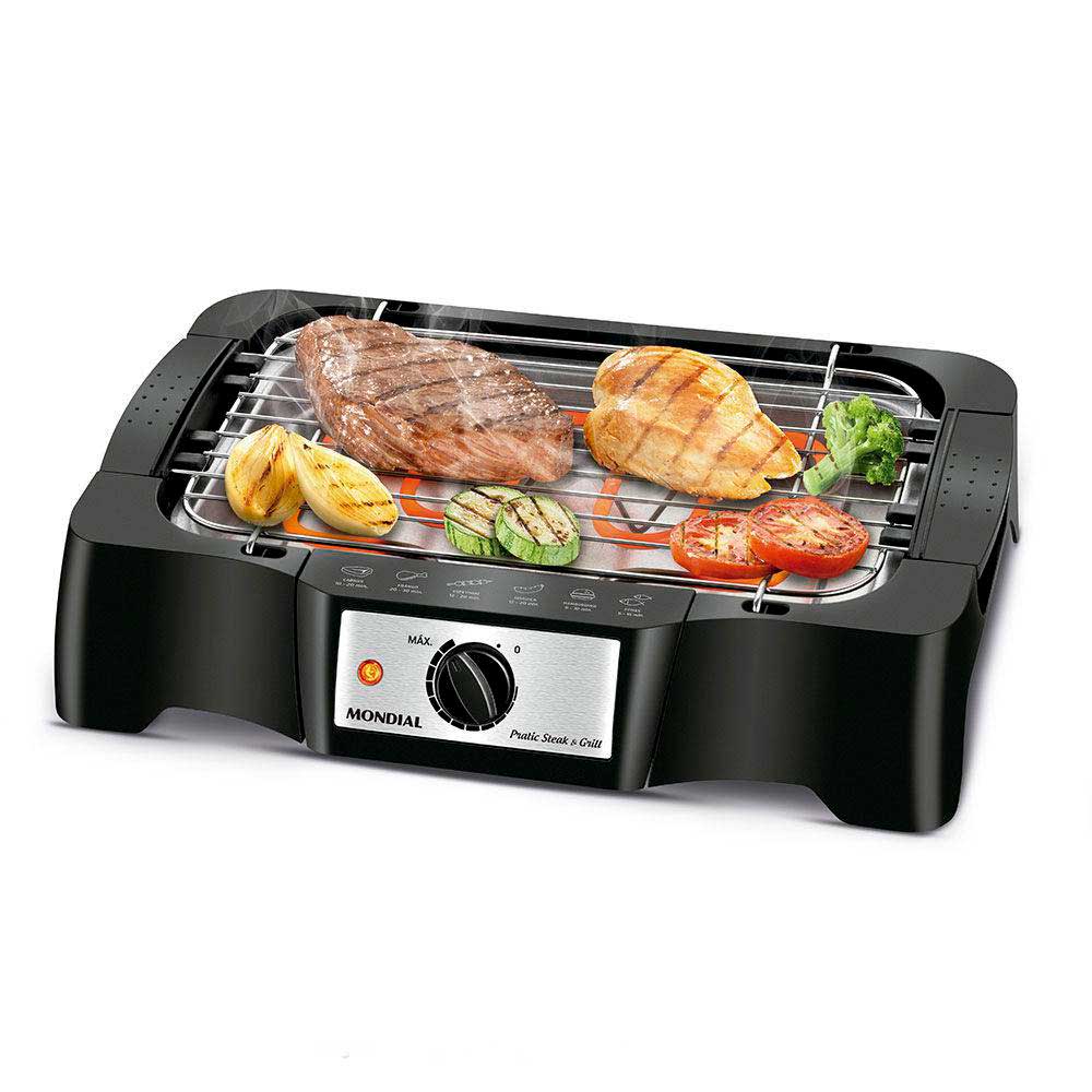 Churrasqueira Elétrica Pratic Steak e Grill CH-07 Mondial - 127V